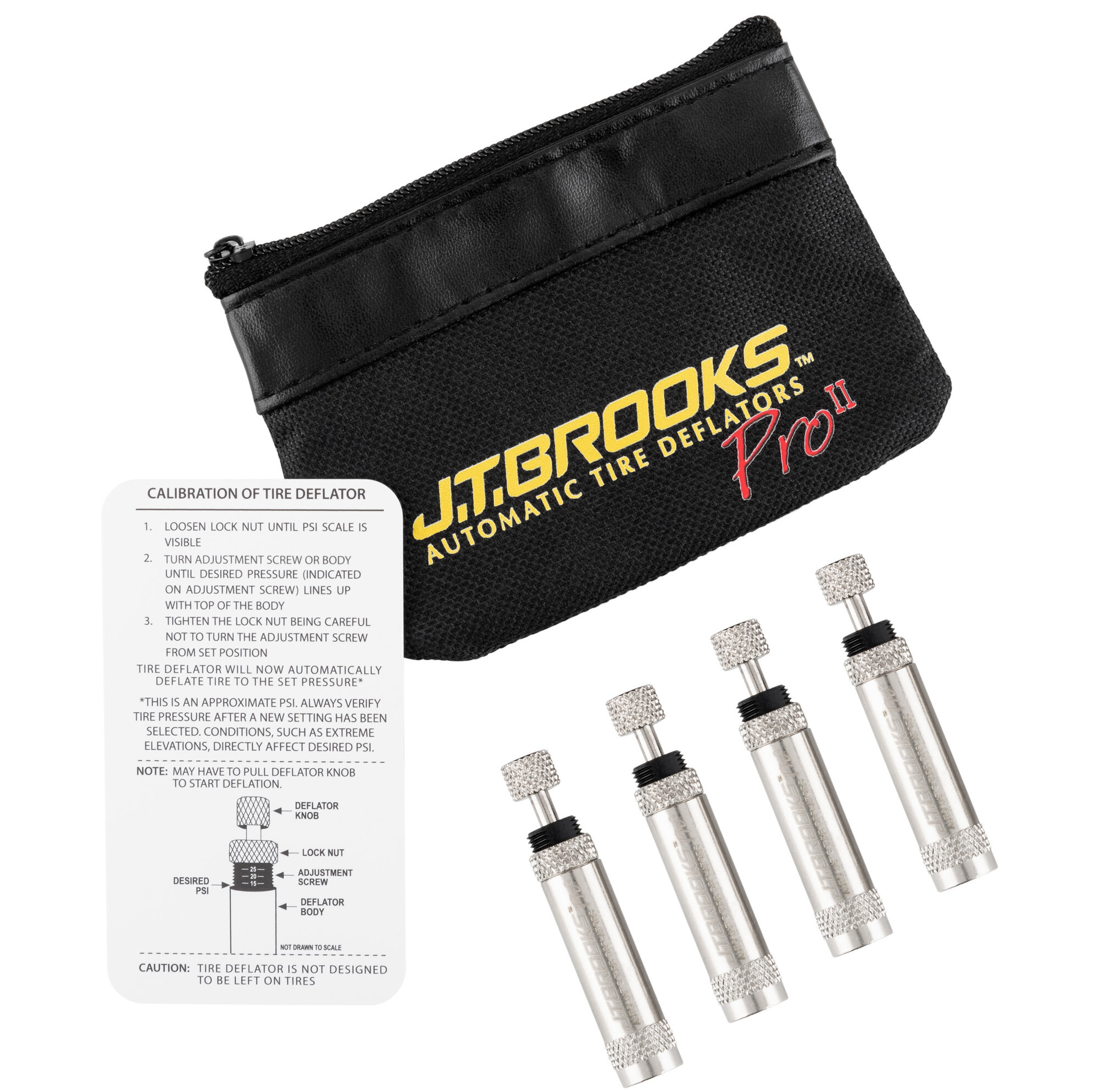 JT Brooks ATDPII-4 Automatic Tire Deflators Pro II Set | Quadratec
